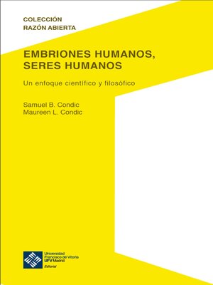 cover image of Embriones humanos, seres humanos
